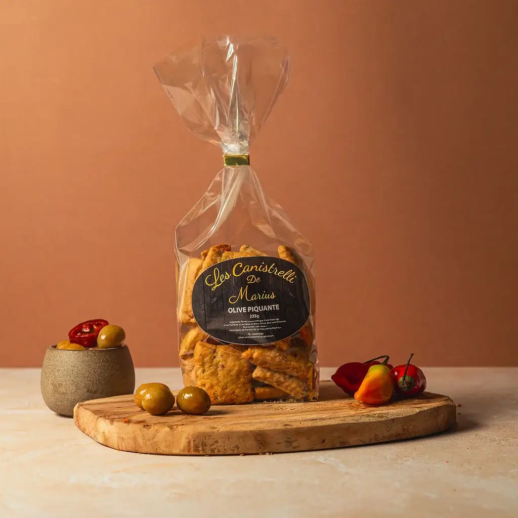 CANISTRELLI SALÉS AUX OLIVES VERTES PIMENTÉES